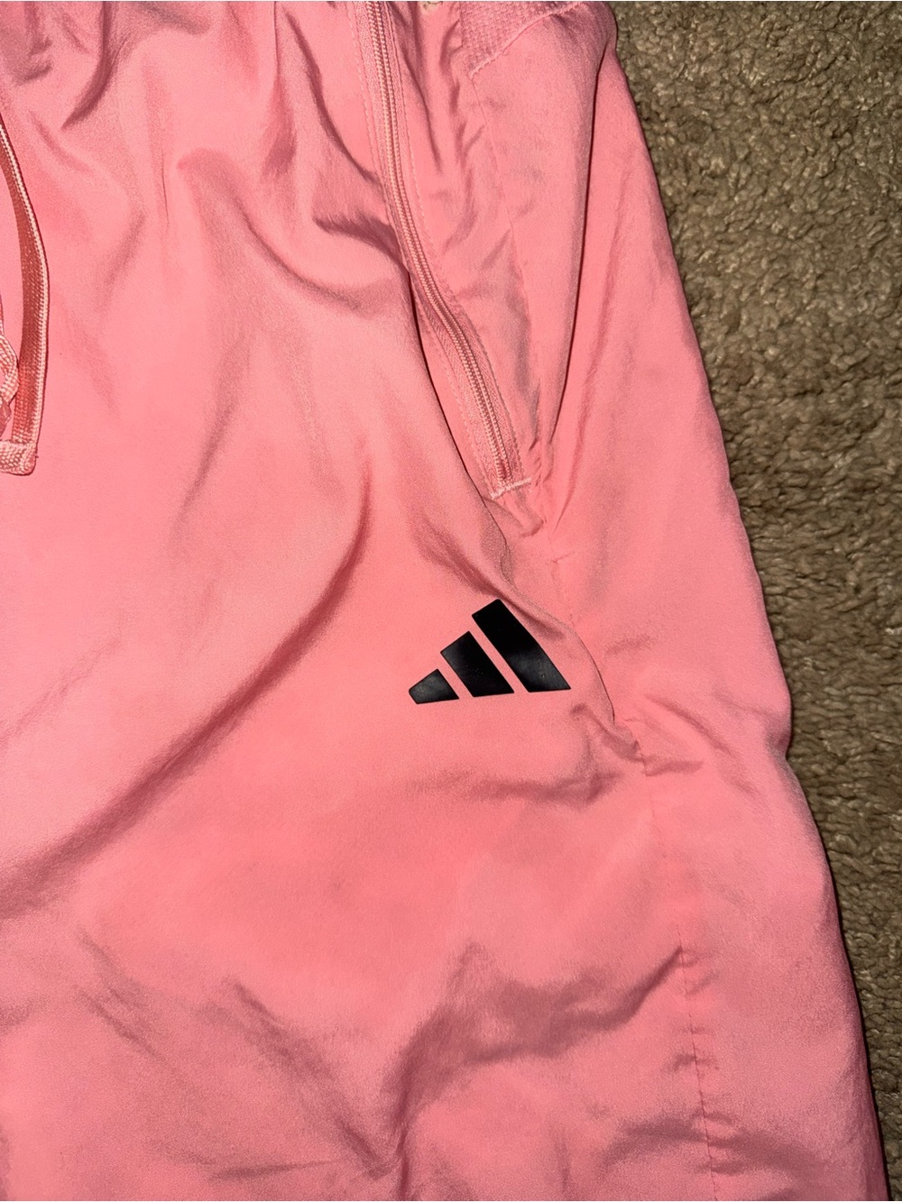 Used pink adidas Men's Rose Athletic Shorts - Picture 3 of 7
